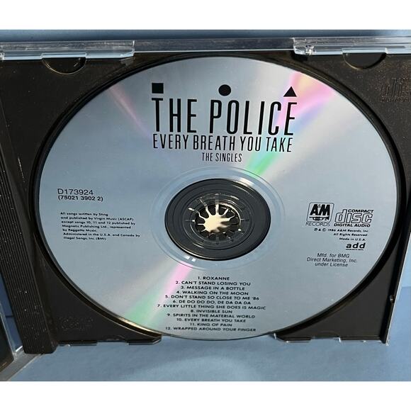 The Police – Every Breath You Take: The Singles CD, 1986 A&M Records BMG D173924 - Picture 5 of 7